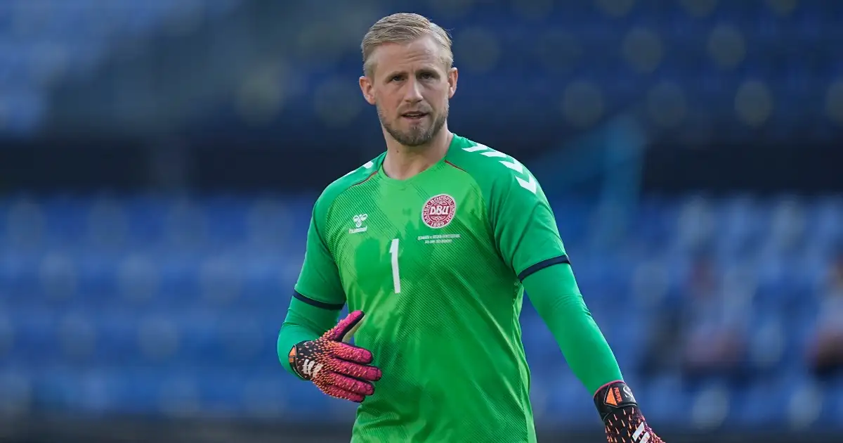 Schmeichel: ‘Damn nice’ to see Eriksen smile in hospital visit