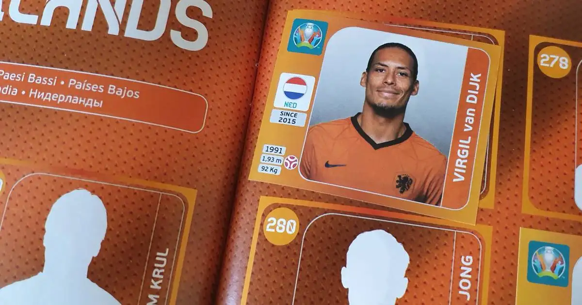 VIrgil van Dijk Panini sticker