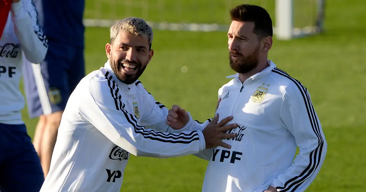 Sergio Aguero and Lionel Messi