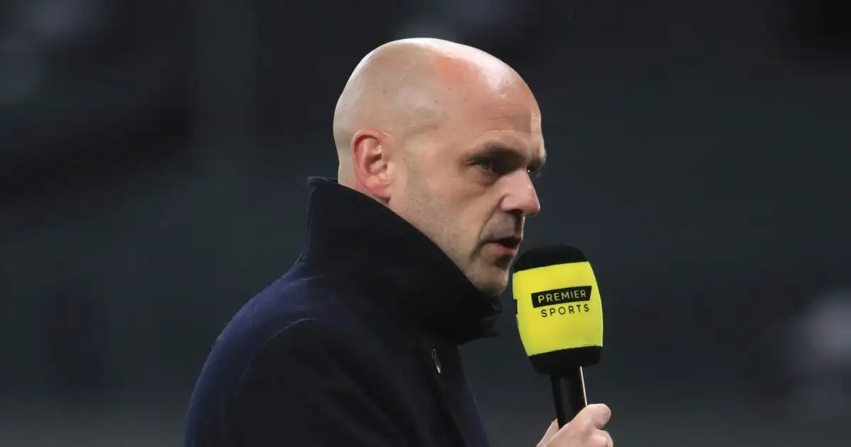 Danny Murphy during a broadcast for Premier Sports