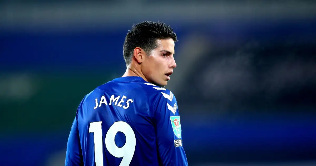 James Rodriguez Newcastle Everton