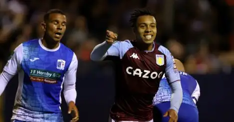 Aston Villa striker hungry for more following Barrow hat-trick