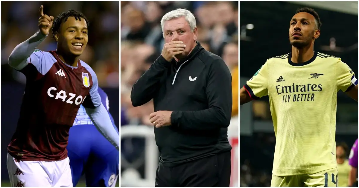 Carabao Cup winners (Aubameyang) and losers (Newcastle)