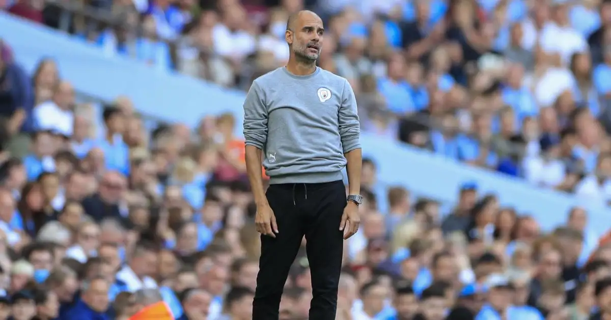 Pep Guardiola looks frustrated as Manchester City take on Southampton