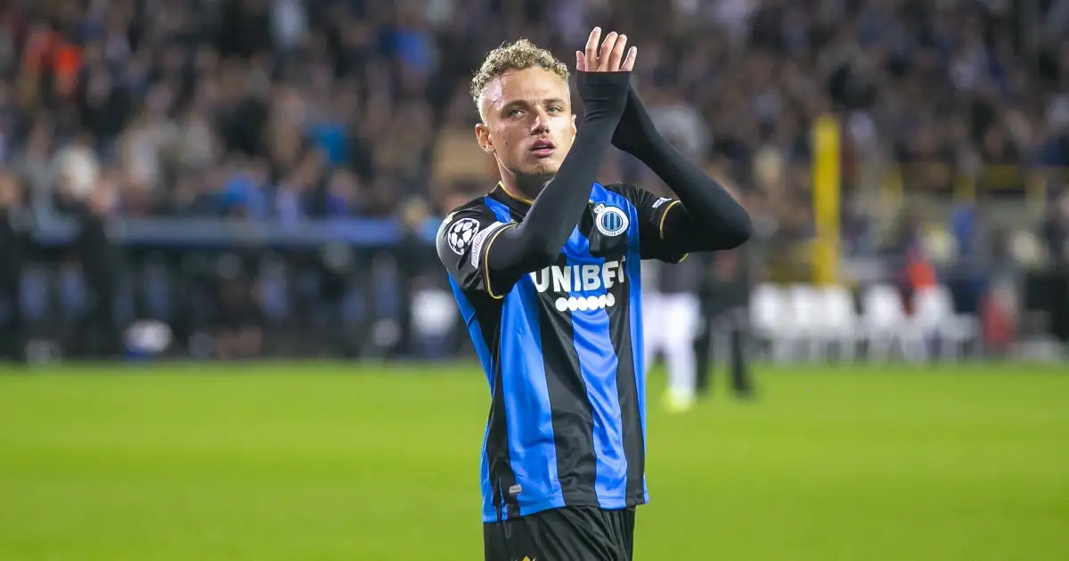 Noa Lang of Club Brugge during the Jupiler Pro League match