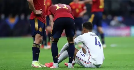 United confirm Varane injury as he joins Maguire on sidelines