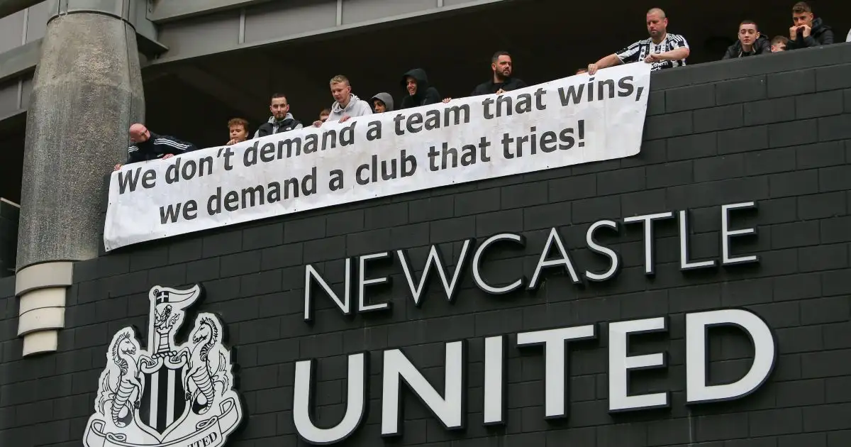 Newcastle United fans celebrate