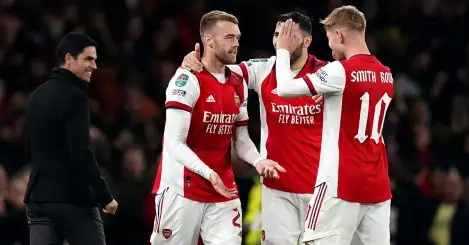 Arsenal 2-0 Leeds: Chambers scores with first touch in win