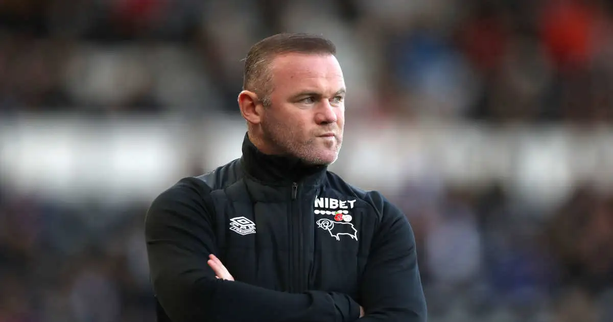 Derby County manager Wayne Rooney