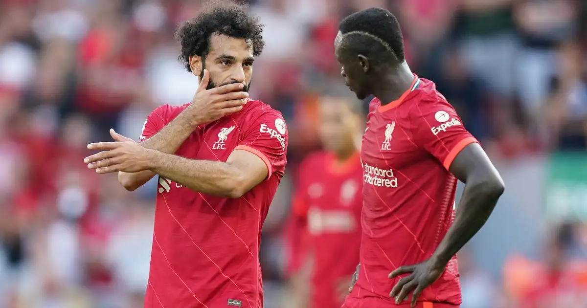 Liverpool strikers Sadio Mane and Mo Salah