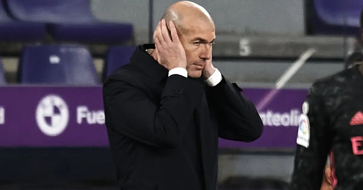 Zinedine Zidane while in charge of Real Madrid.