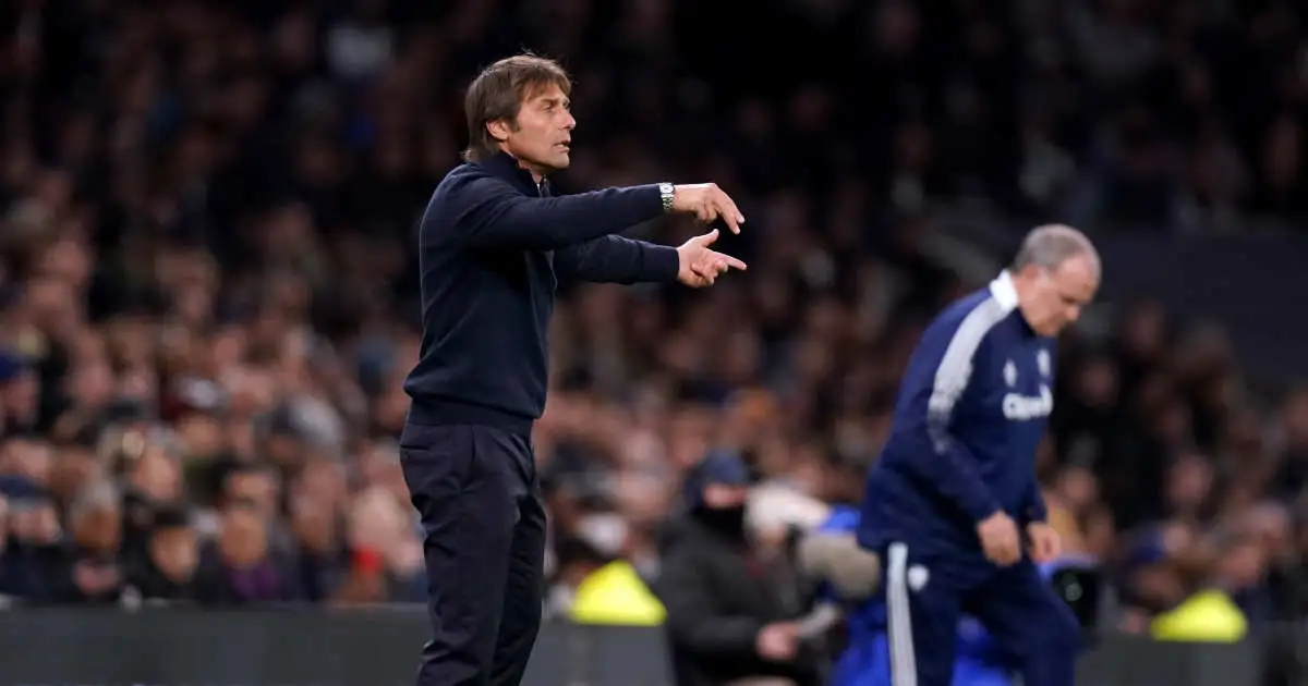 Antonio Conte, during Spurs vs Leeds United