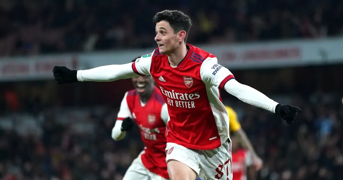 Arsenal youngster Charlie Patino in Carabao Cup