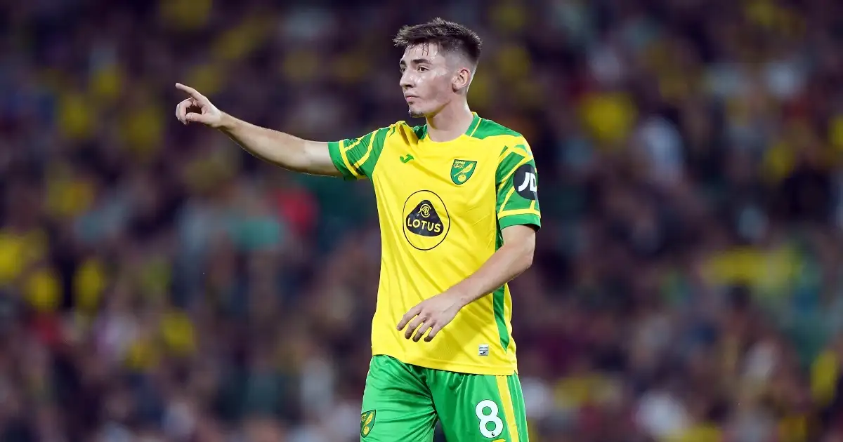 Norwich midfielder Billy Gilmour