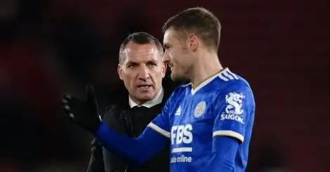 Rodgers confirms Leicester will be without Vardy for ‘three to four weeks’