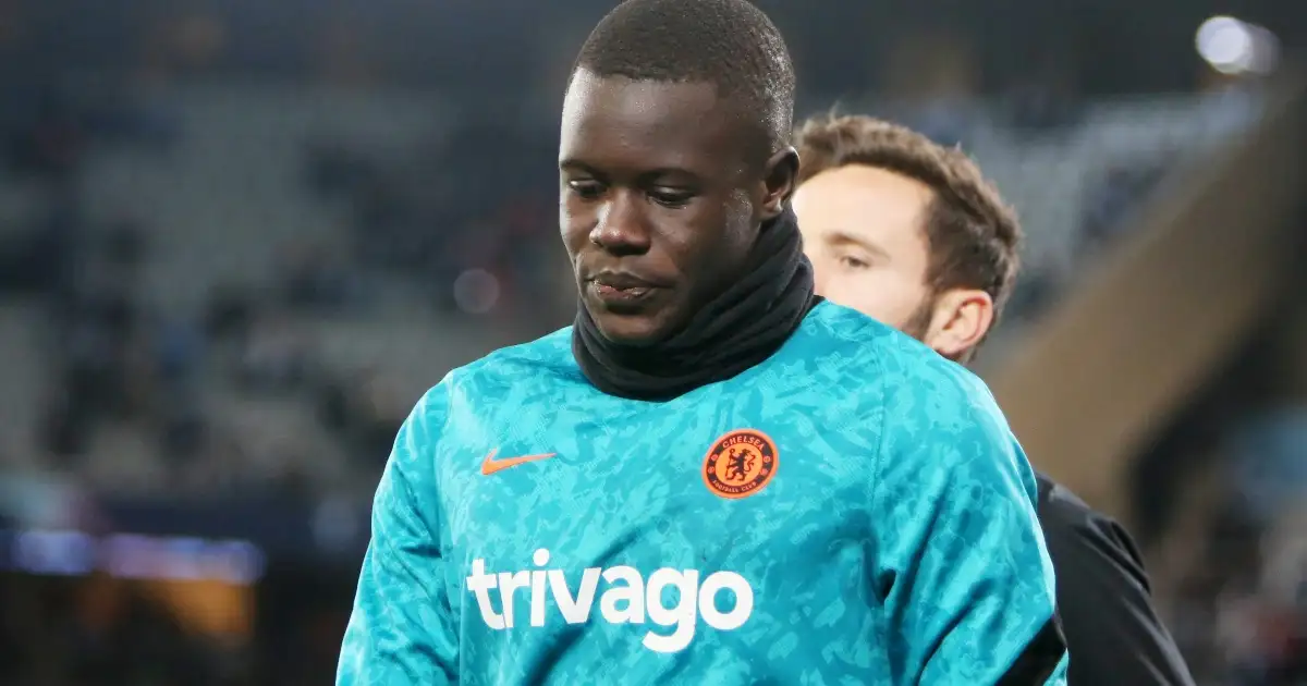 Chelsea defender Malang Sarr during a warm-up