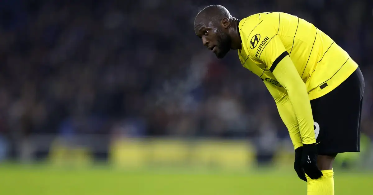 Chelsea forward Romelu Lukaku looks tired