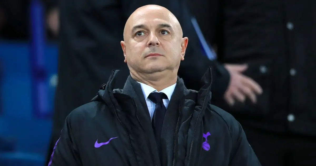 Spurs chairman Daniel Levy watches his side play
