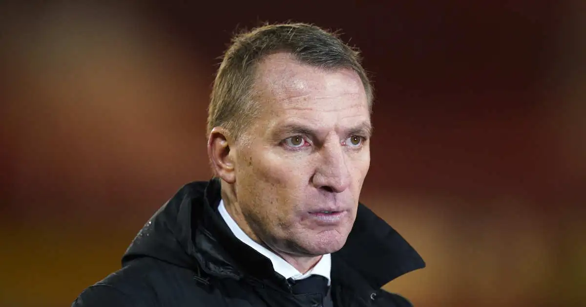 Leicester City manager Brendan Rodgers