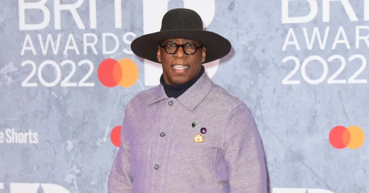 Former Arsenal striker Ian Wright on the red carpet
