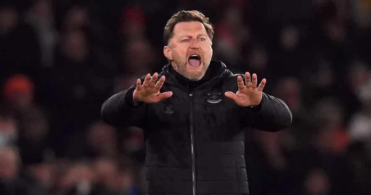 Ralph Hasenhuttl on the touchline during a match