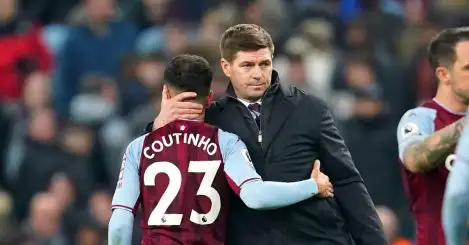 Gerrard not rushing into permanent deal for ‘world-class’ Coutinho