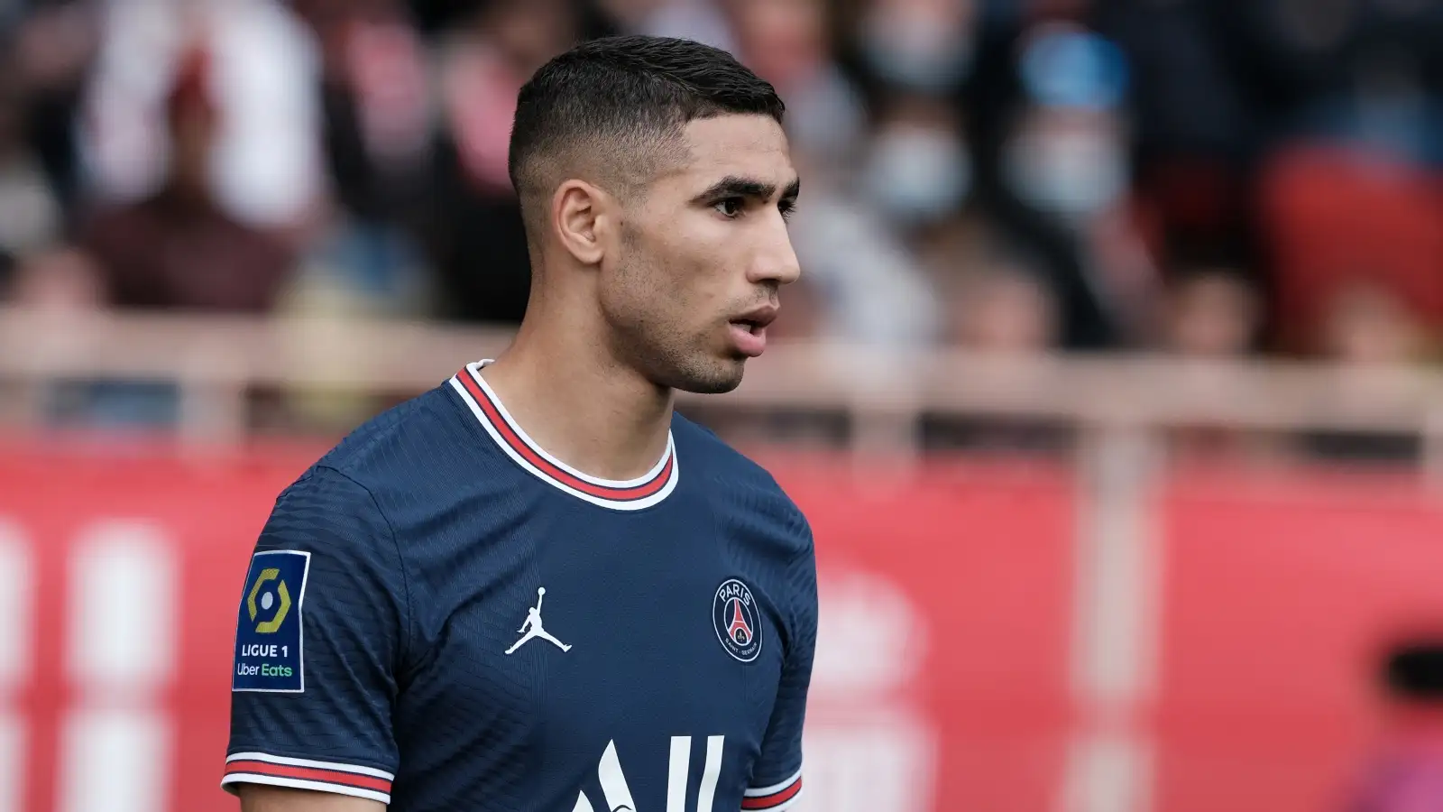 PSG defender Achraf Hakimi during a match