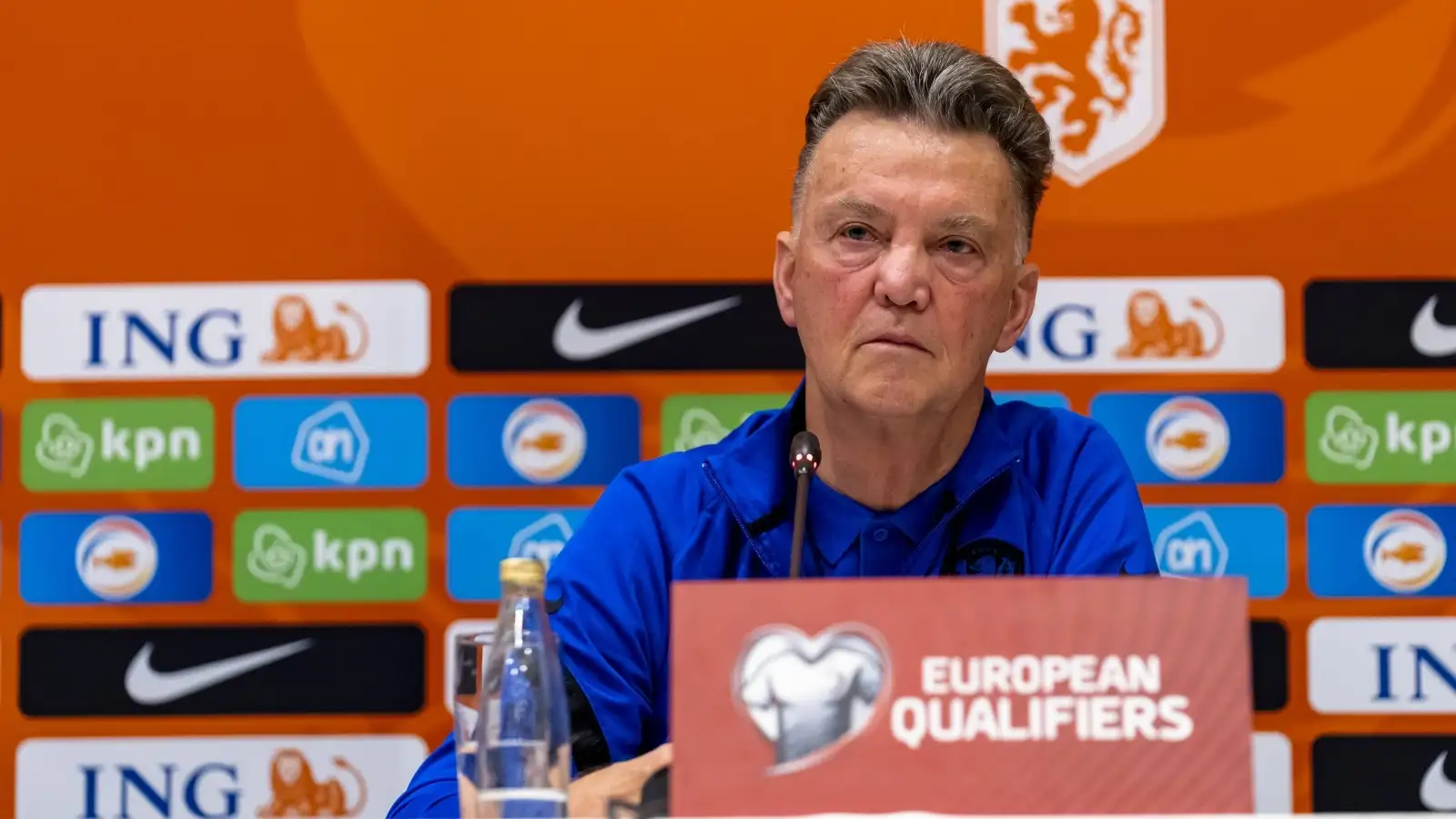 Louis Van Gaal during a press conference