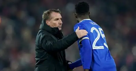 ‘A shame’ – Rodgers confirms key Leicester man will miss rest of season