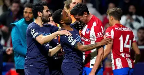 Atletico could face UEFA action over ugly scenes in Man City clash
