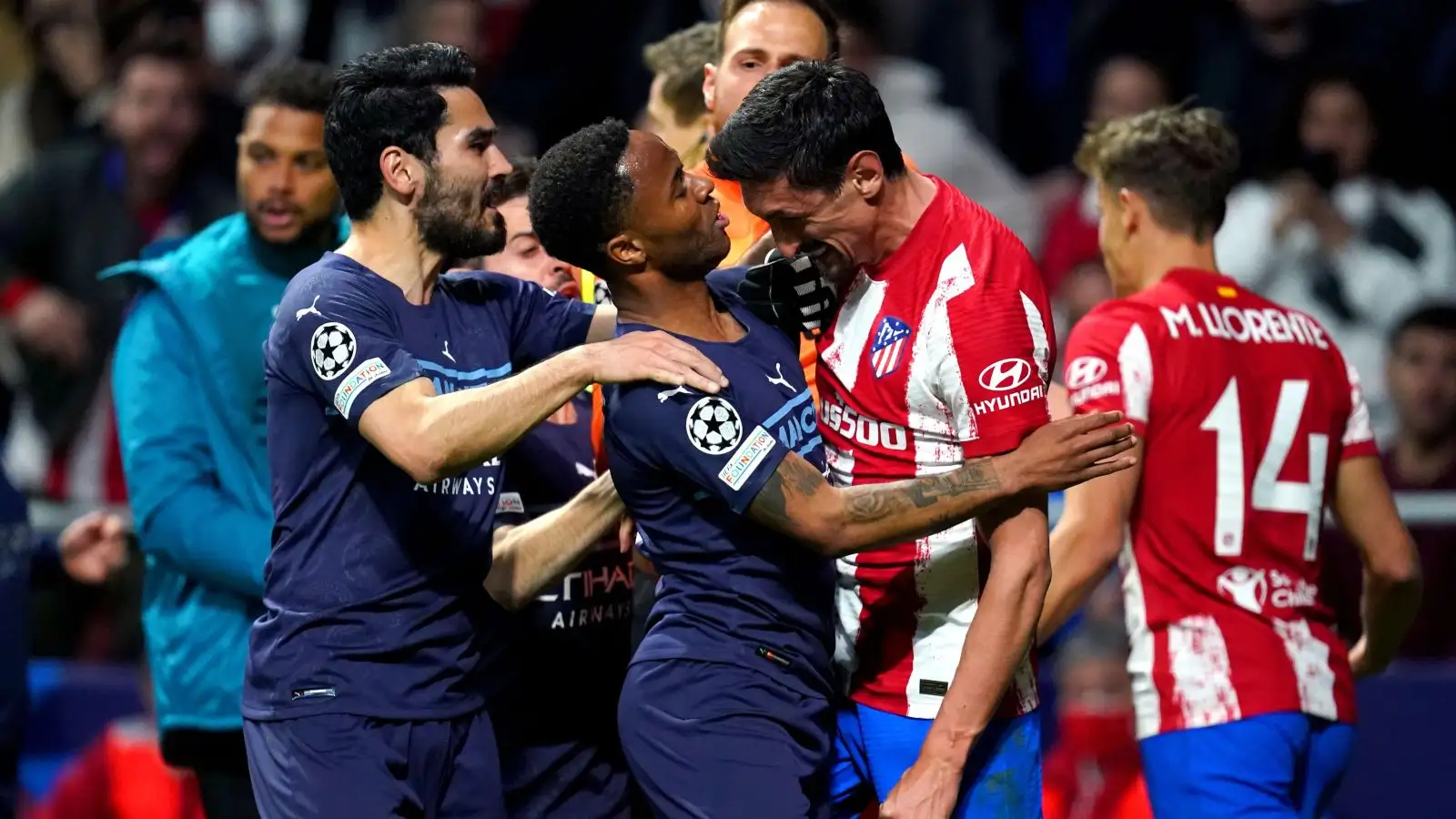 Atletico could face UEFA action over ugly scenes in Man City clash