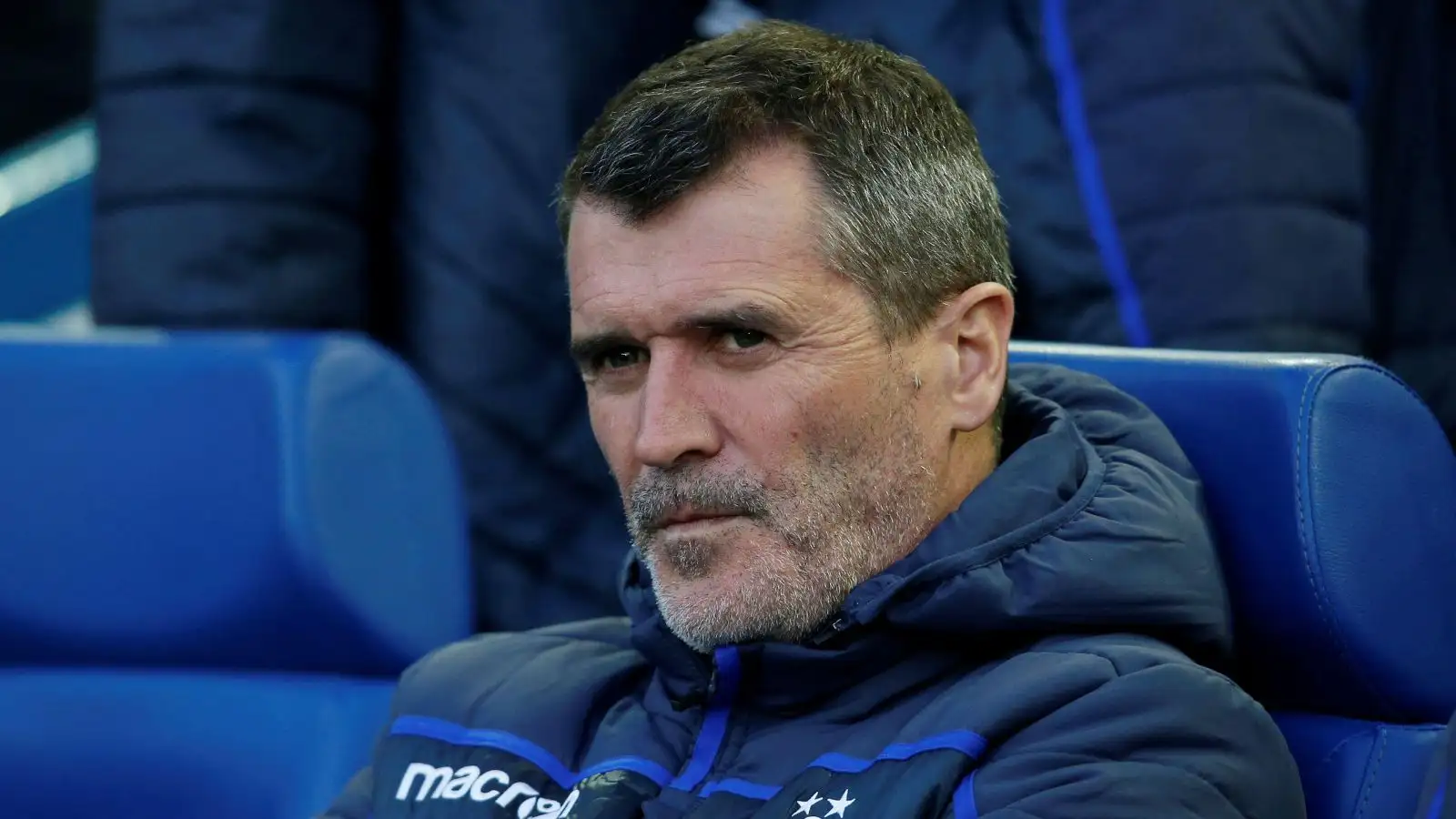 Former Man Utd midfielder Roy Keane watches his side
