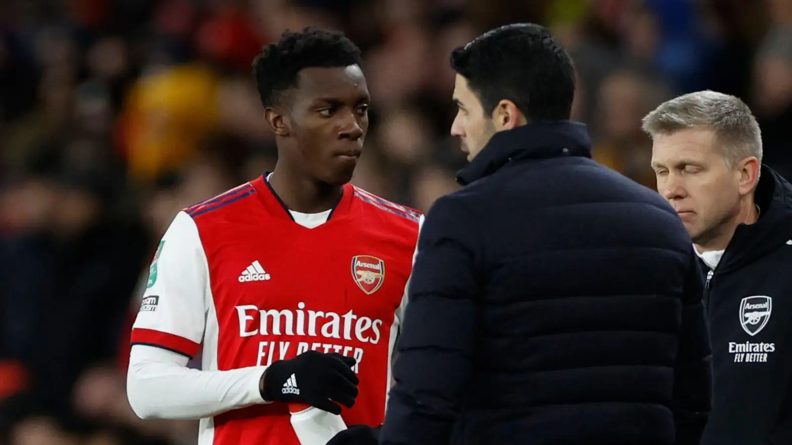 Arteta admits to being 'unfair' to out-of-contract Arsenal striker Nketiah after brace vs Chelsea