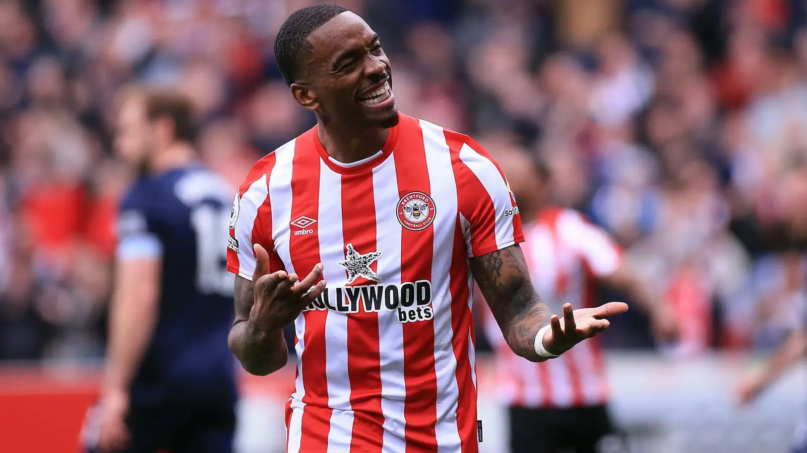 Ivan Toney in action for Brentford.
