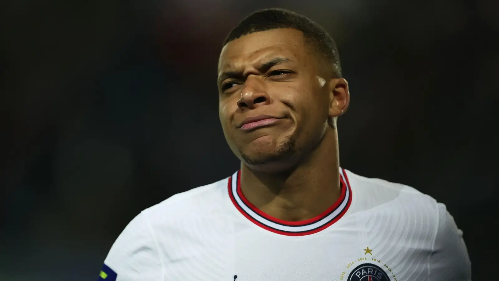 Kylian Mbappe during a match