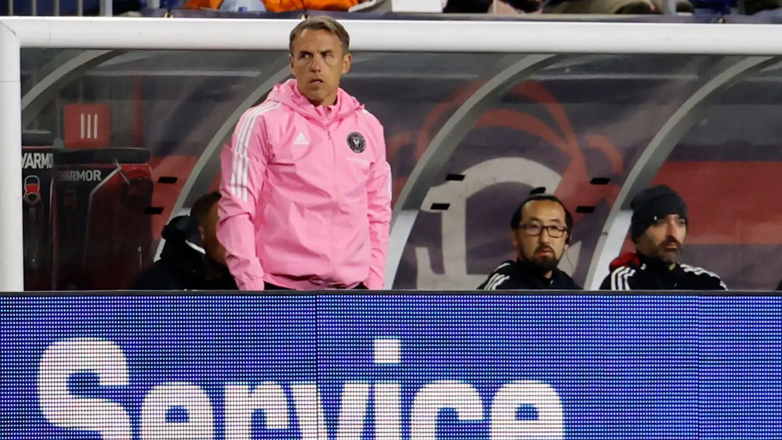 Man Utd legend Phil Neville watches his team play