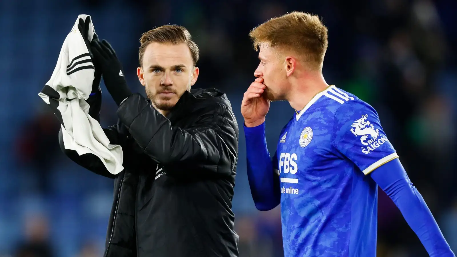 James Maddison, Harvey Barnes, Leicester City, May 2022