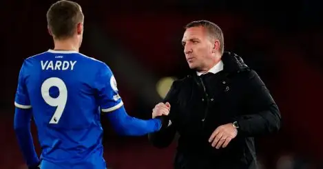 Rodgers confident there is plenty more to come from ‘special’ Leicester talisman Vardy