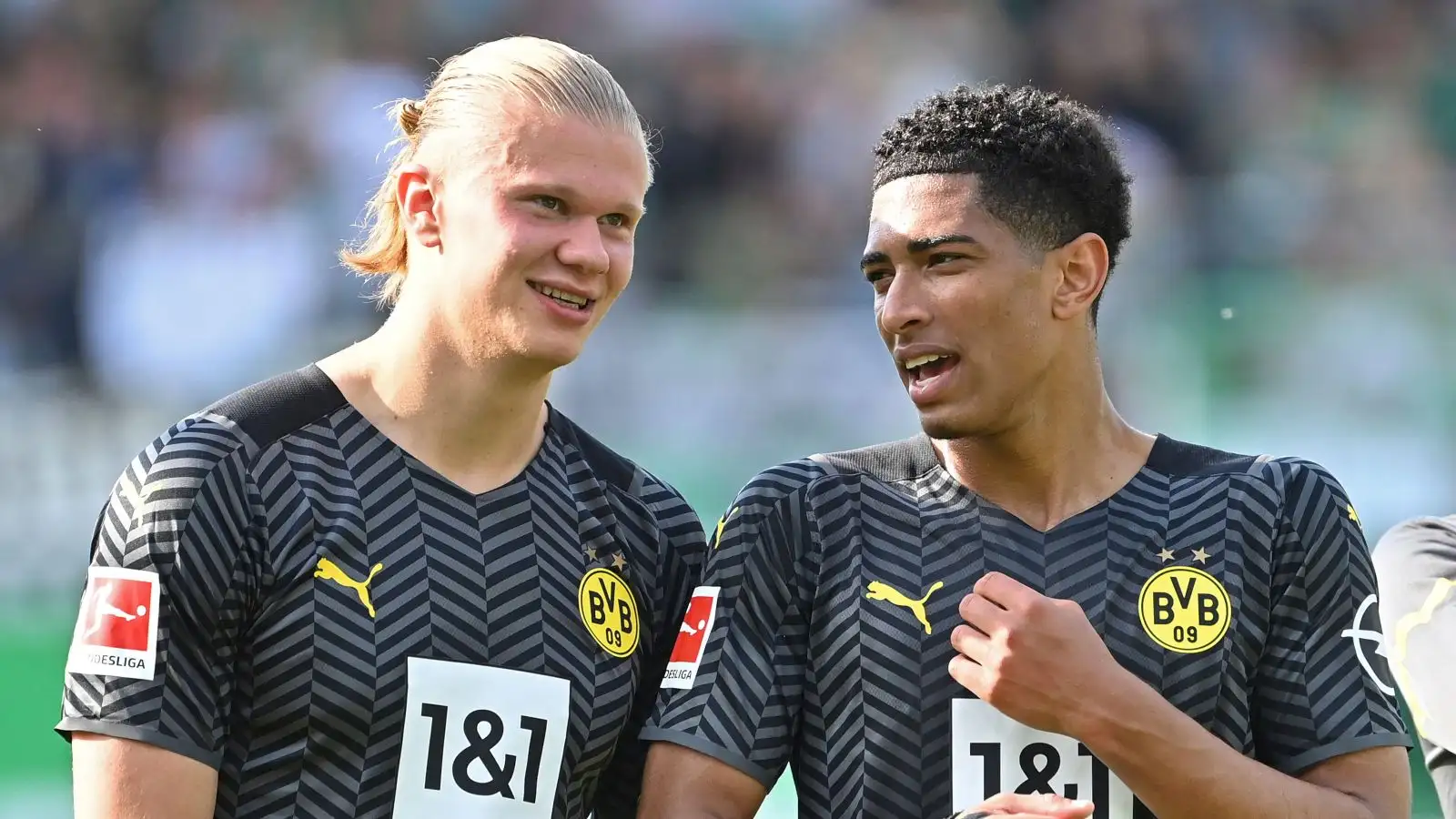 Borussia Dortmund duo Erling Haaland and Jude Bellingham