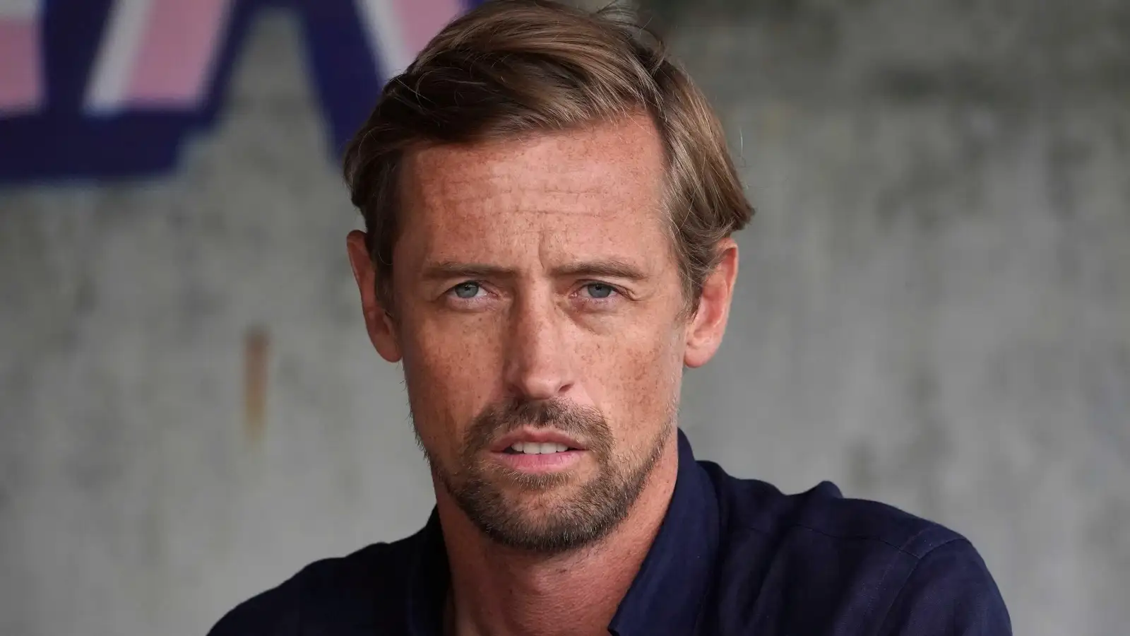 Peter Crouch at at the Champion Hill Stadium