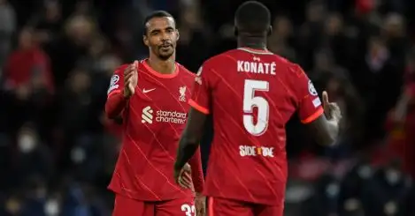 Carragher names who will start alongside van Dijk for Liverpool in Champions League final