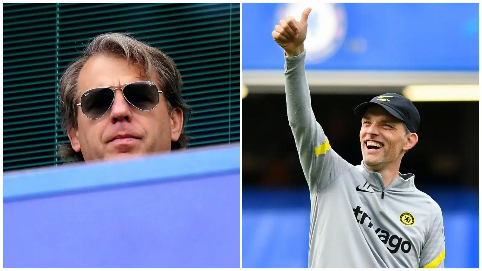 Chelsea owner Todd Boehly and manager Thomas Tuchel.