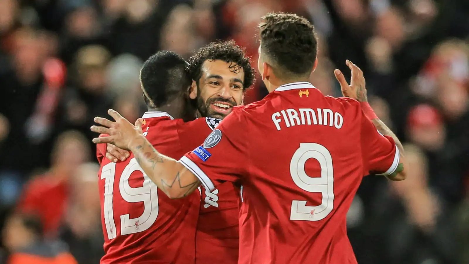 Liverpool trio Mohamed Salah, Sadio Mane and Roberto Firmino