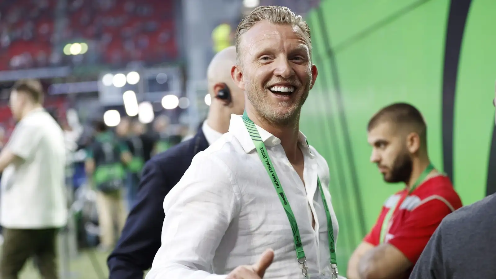 Dirk Kuyt at the Europa Conference League final