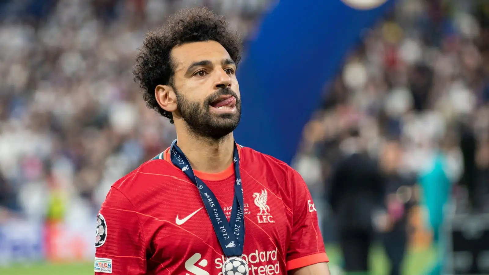 View Pics: Mohamed Salah Gives His Liverpool Jersey to Fans After Winning  Against Manchester City