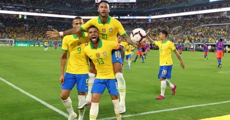 Vinicius Jr and Richarlison appear to fight during Brazil training, Neymar intervenes