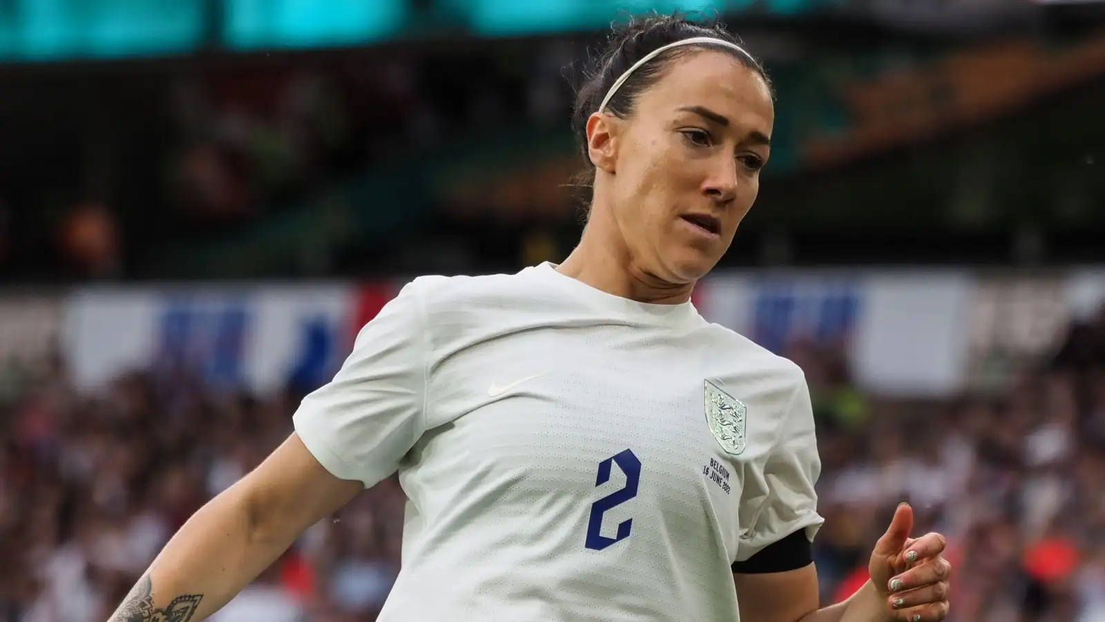England defender Lucy Bronze during a match
