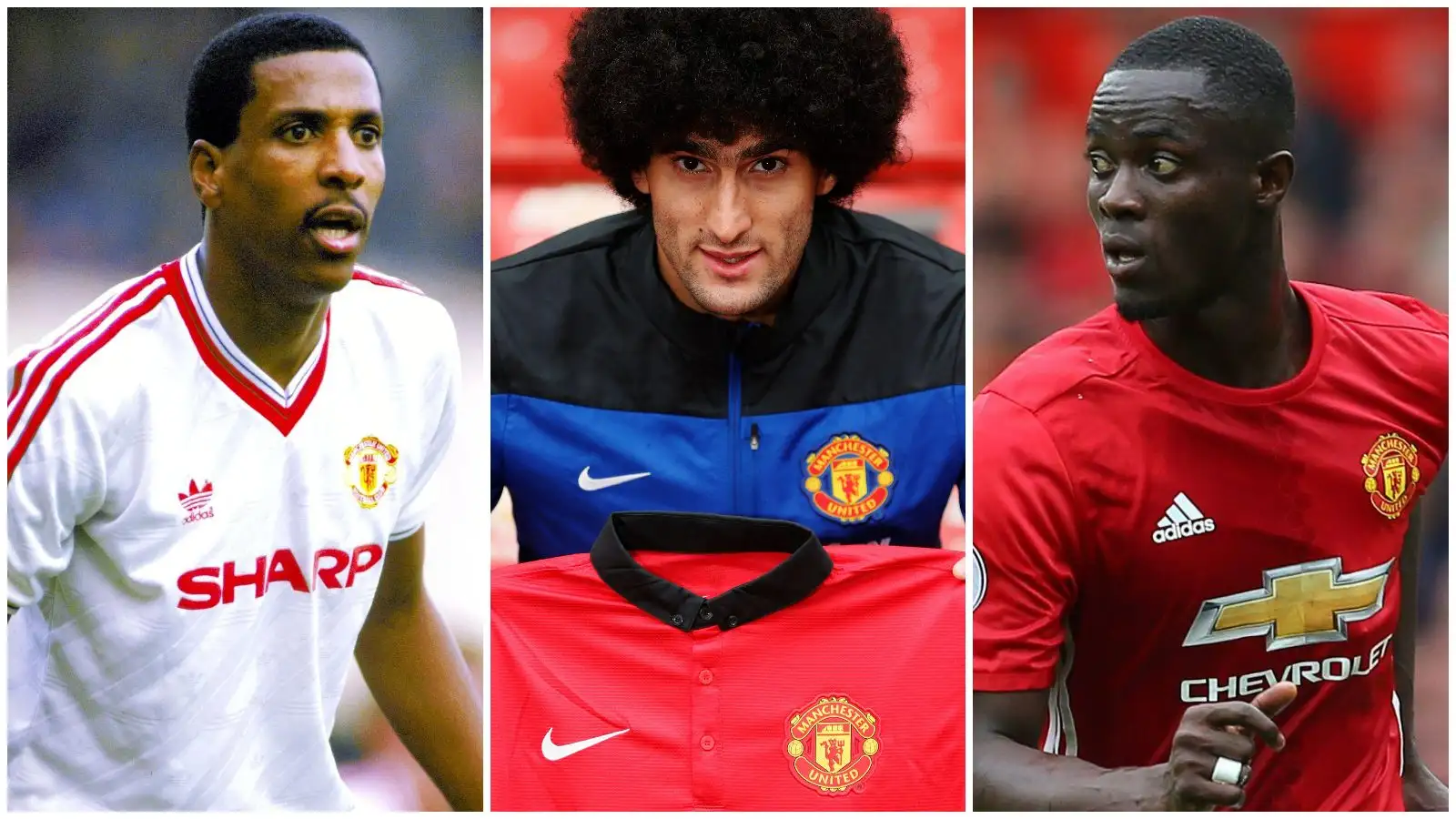 Viv Anderson, Marouane Fellaini and Eric Bailly were all first signings for Man Utd managers.
