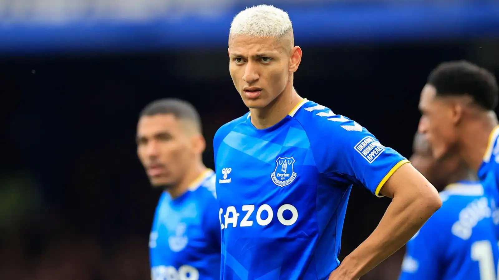 Tottenham striker Richarlison puts his hands on his hips