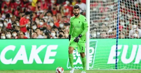 Liverpool keeper Alisson not fit to face Manchester United teenage target in friendly